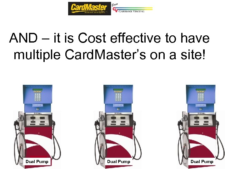 AND – it is Cost effective to have multiple Card. Master’s on a site!