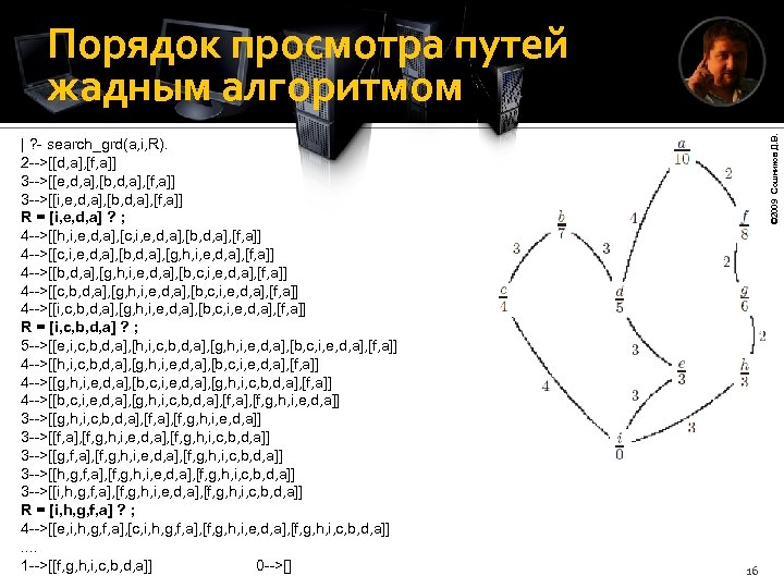 | ? - search_grd(a, i, R). 2 -->[[d, a], [f, a]] 3 -->[[e, d,
