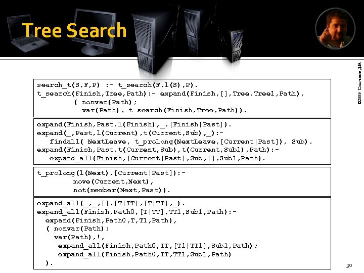 © 2009 Сошников Д. В. Tree Search search_t(S, F, P) : - t_search(F, l(S),