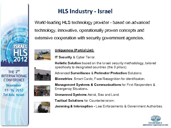 HLS Industry - Israel World-leading HLS technology provider - based on advanced technology, innovative,