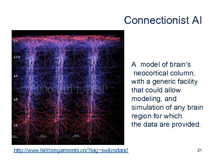 Connectionist AI A model of brain’s neocortical column, with a generic facility that could