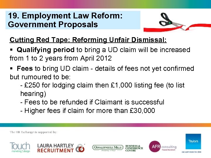 19. Employment Law Reform: Government Proposals Cutting Red Tape: Reforming Unfair Dismissal: § Qualifying