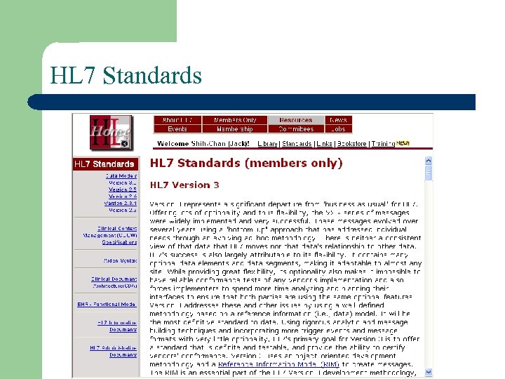HL 7 Standards 