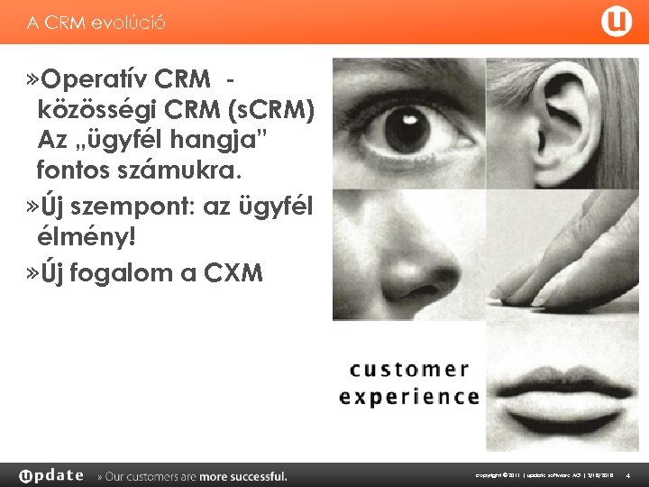 A CRM evolúció » Operatív CRM közösségi CRM (s. CRM) Az „ügyfél hangja” fontos