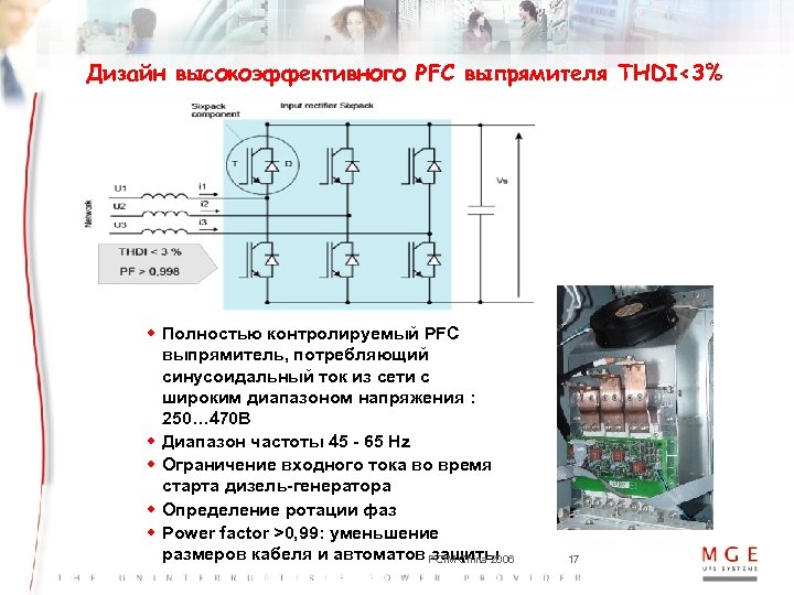 Дизайн высокоэффективного PFC выпрямителя THDI<3% w Полностью контролируемый PFC выпрямитель, потребляющий синусоидальный ток из