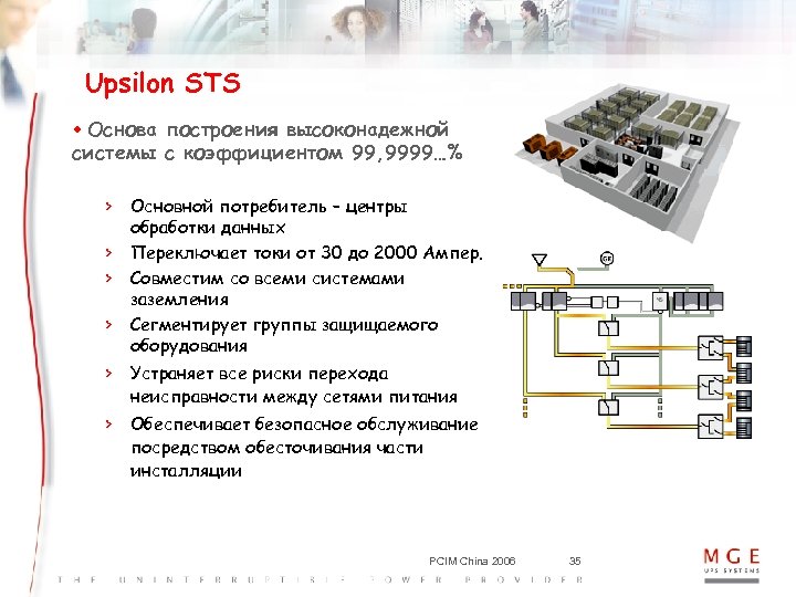 Upsilon STS w Основа построения высоконадежной системы с коэффициентом 99, 9999…% > Основной потребитель