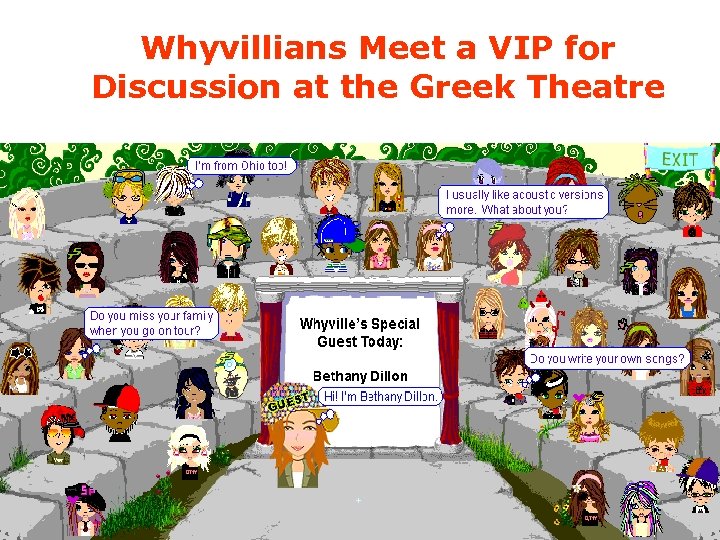 Whyvillians Meet a VIP for Discussion at the Greek Theatre TM 