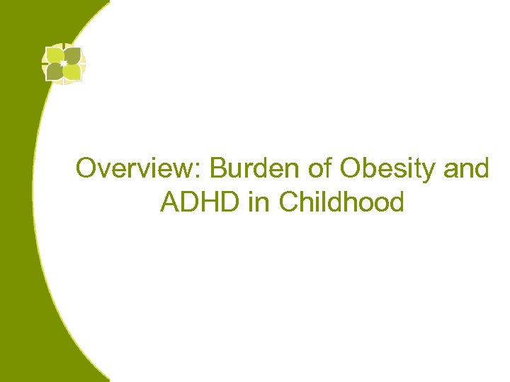 Overview: Burden of Obesity and ADHD in Childhood 