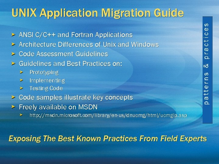 UNIX Application Migration Guide ANSI C/C++ and Fortran Applications Architecture Differences of Unix and