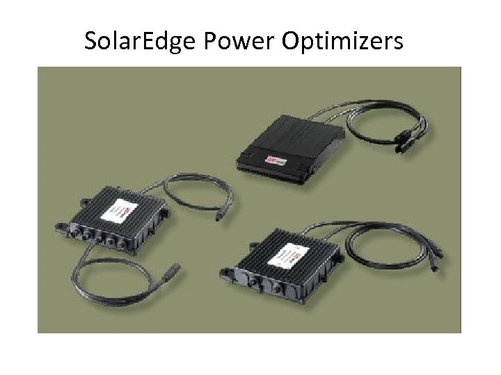 Solar. Edge Power Optimizers 