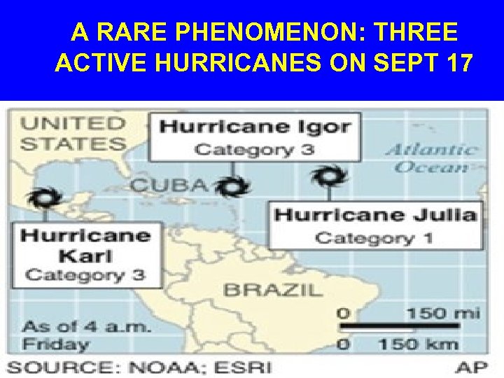 A RARE PHENOMENON: THREE ACTIVE HURRICANES ON SEPT 17 