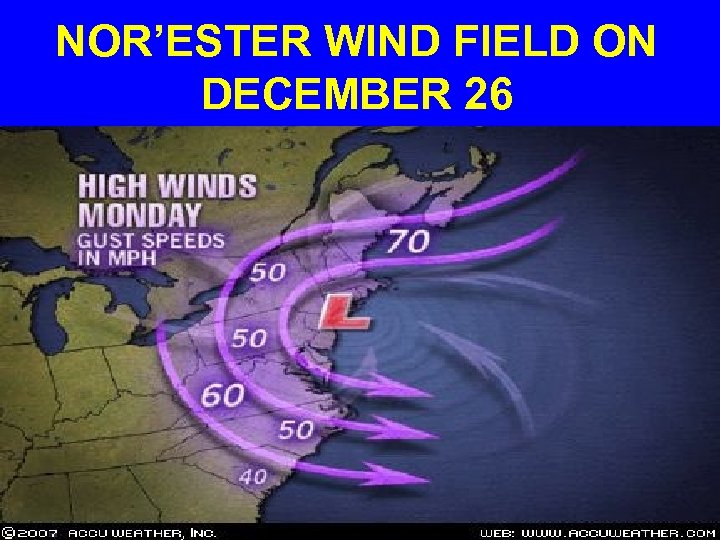 NOR’ESTER WIND FIELD ON DECEMBER 26 