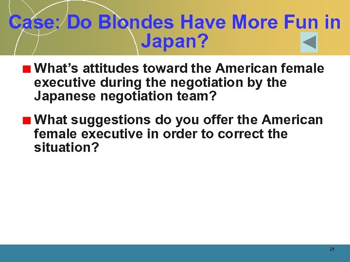 Case: Do Blondes Have More Fun in Japan? What’s attitudes toward the American female