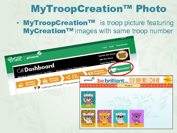 My. Troop. Creation™ Photo • My. Troop. Creation. TM is troop picture featuring My.