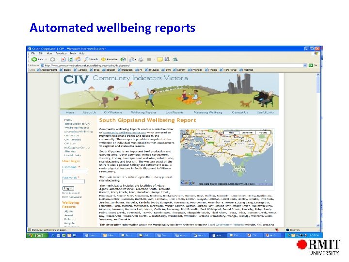 Automated wellbeing reports 