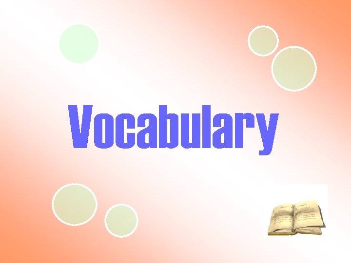 Vocabulary 