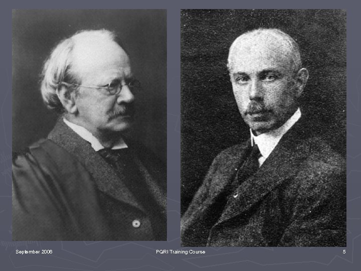 September 2006 PQRI Training Course 5 