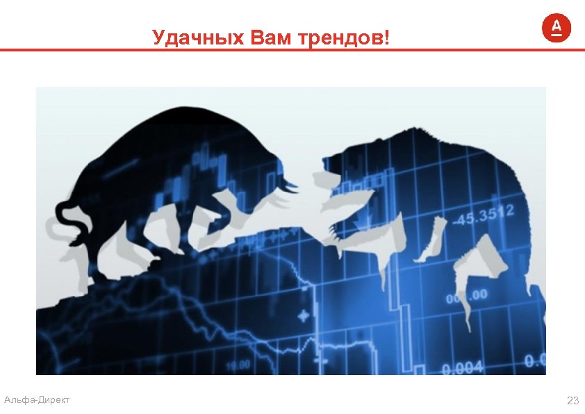 Удачных Вам трендов! Альфа-Директ 23 