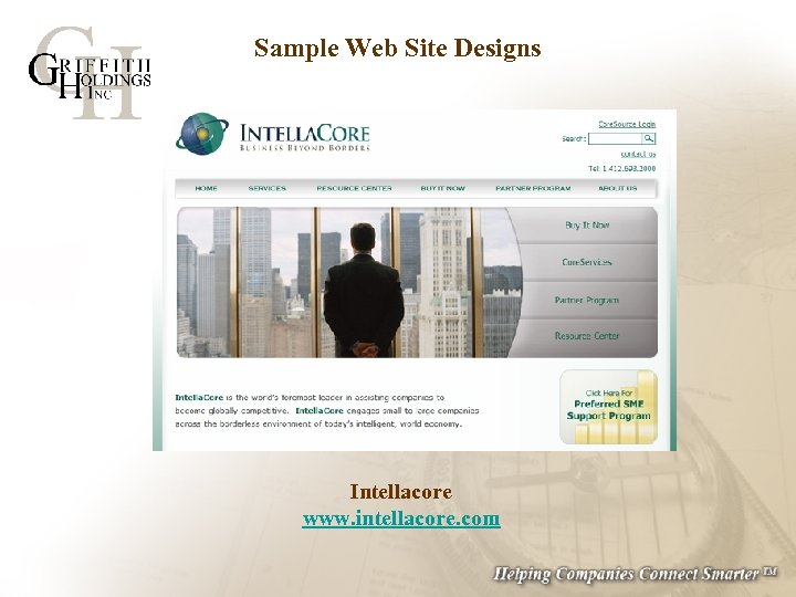 Sample Web Site Designs Intellacore www. intellacore. com 