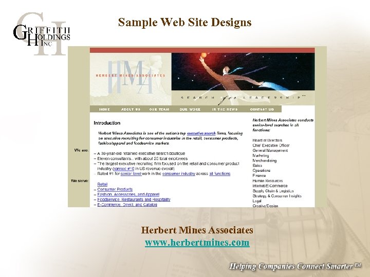 Sample Web Site Designs Herbert Mines Associates www. herbertmines. com 