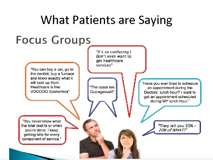 What Patients are Saying 