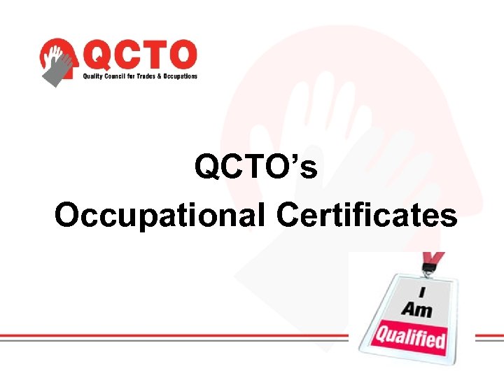 QCTO’s Occupational Certificates 