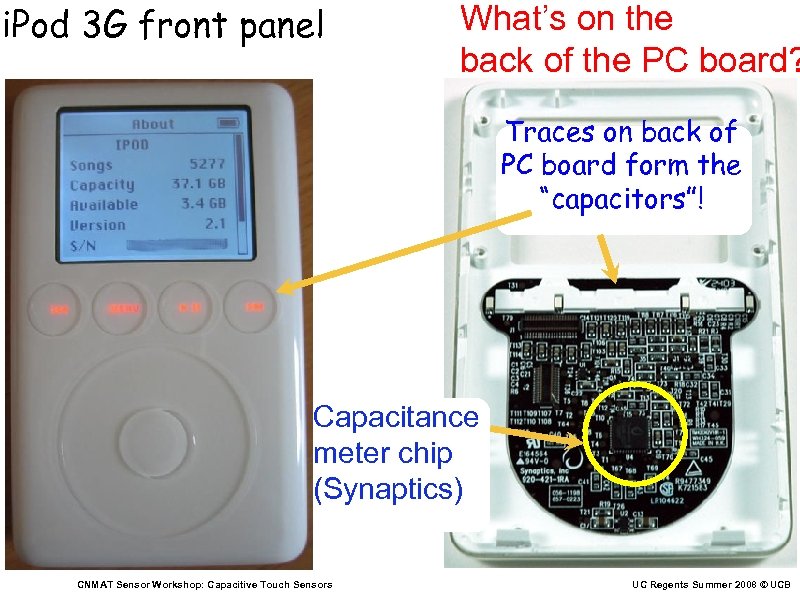 i. Pod 3 G front panel What’s on the back of the PC board?