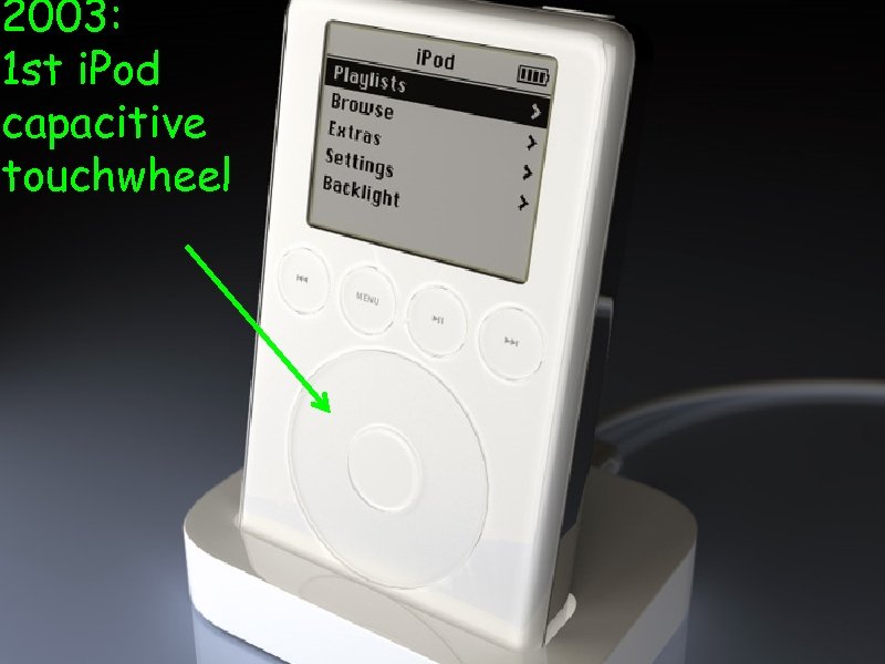 2003: 1 st i. Pod capacitive touchwheel 