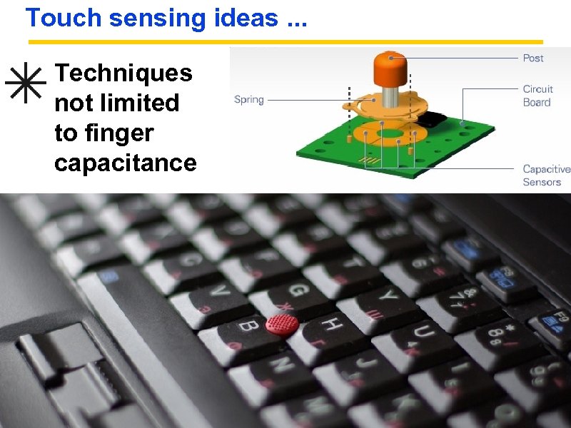 Touch sensing ideas. . . Techniques not limited to finger capacitance CNMAT Sensor Workshop: