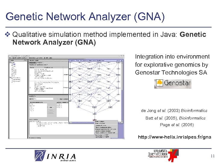 Genetic Network Analyzer (GNA) v Qualitative simulation method implemented in Java: Genetic Network Analyzer