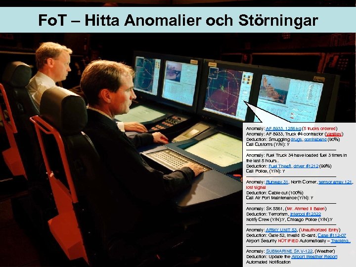Fo. T – Hitta Anomalier och Störningar Anomaly: AF 8933, 1256 kg (5 trucks