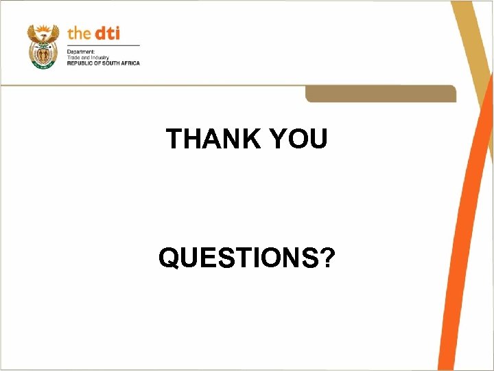 THANK YOU QUESTIONS? 