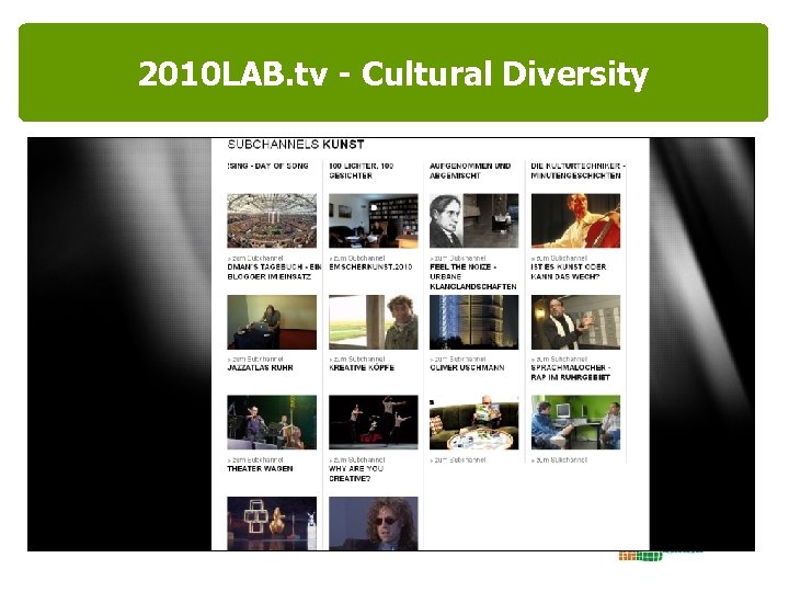 2010 LAB. tv - Cultural Diversity 