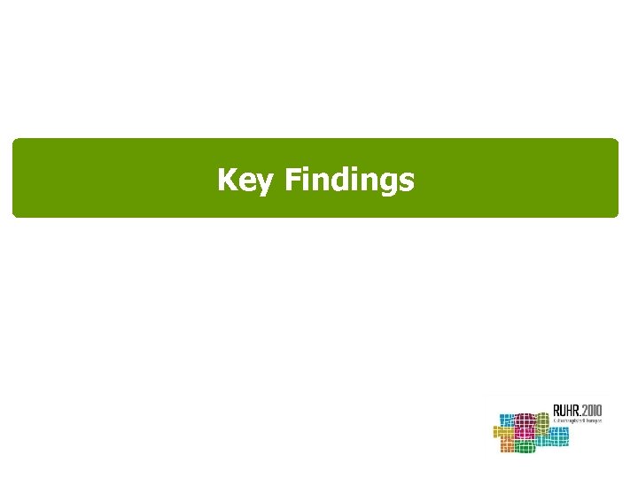 Key Findings 