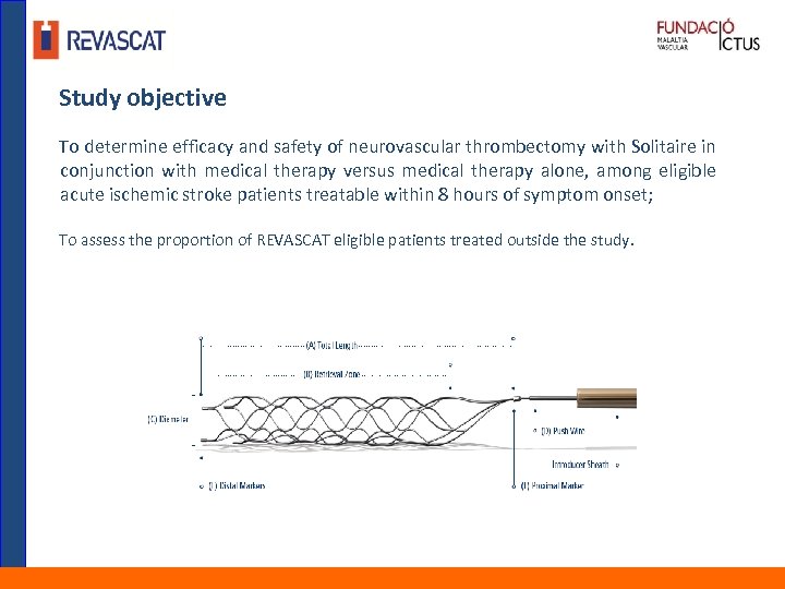 Study objective To determine efficacy and safety of neurovascular thrombectomy with Solitaire in conjunction