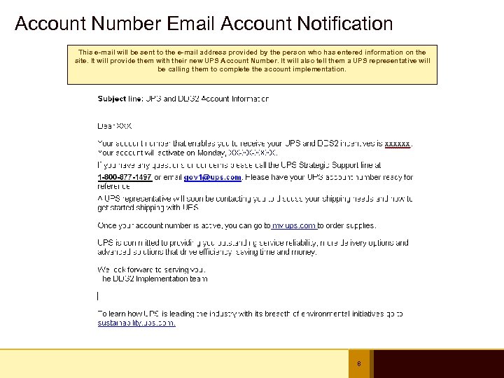Account Number Email Account Notification This e-mail will be sent to the e-mail address