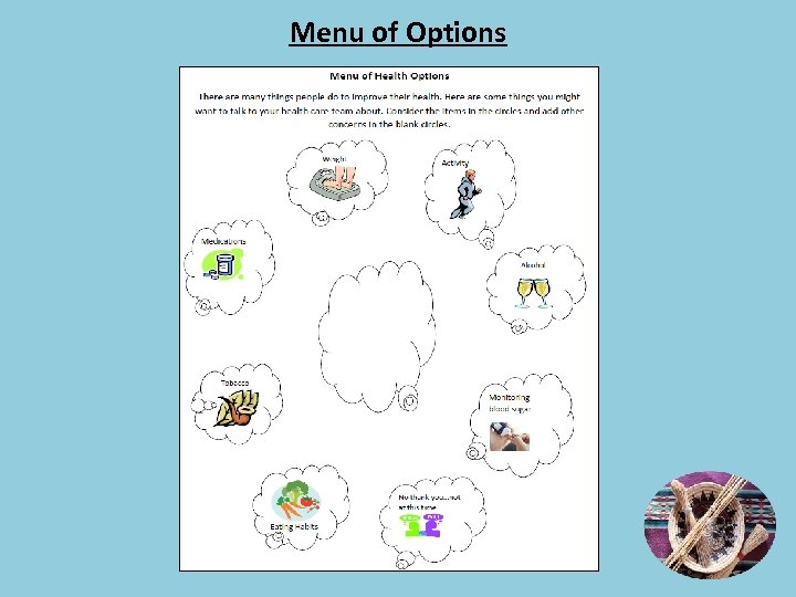 Menu of Options 