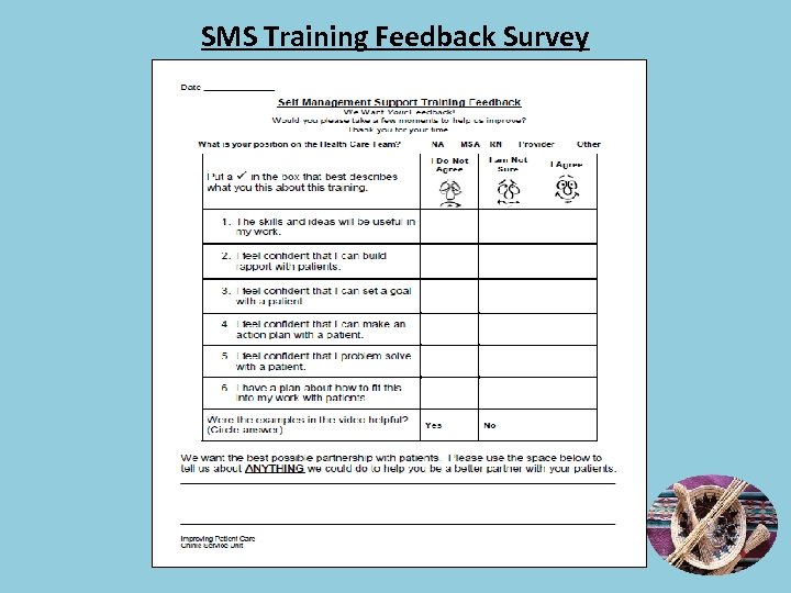 SMS Training Feedback Survey 