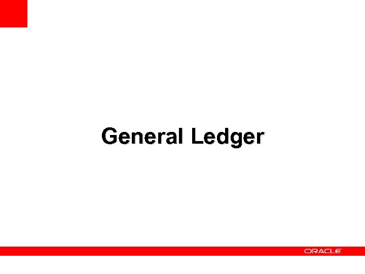 General Ledger 