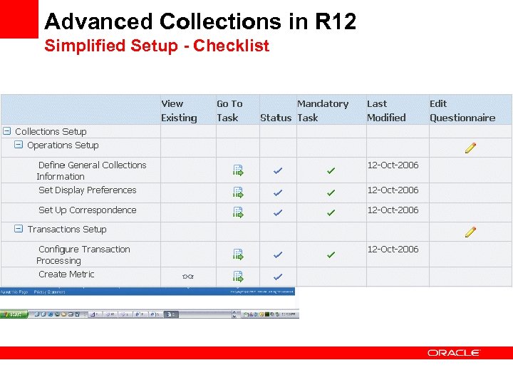 Advanced Collections in R 12 Simplified Setup - Checklist 