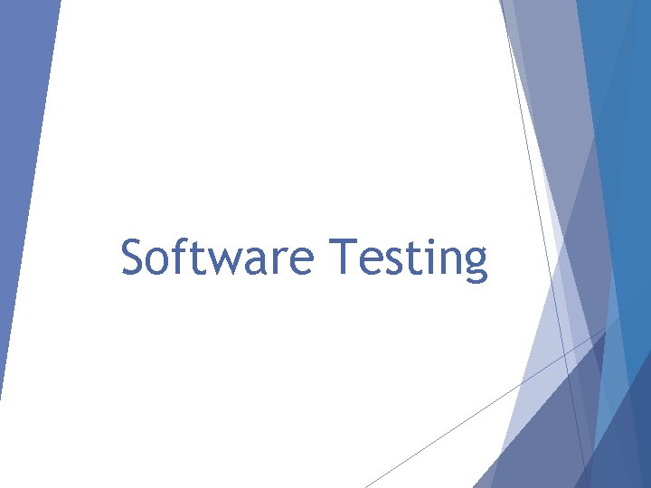 Software Testing 