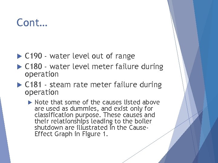 Cont… C 190 - water level out of range C 180 - water level