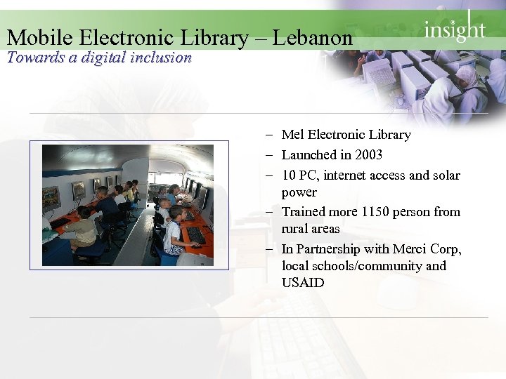 Mobile Electronic Library – Lebanon Towards a digital inclusion – Mel Electronic Library –
