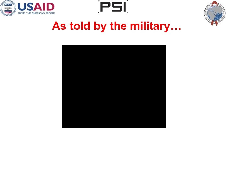 As told by the military… 