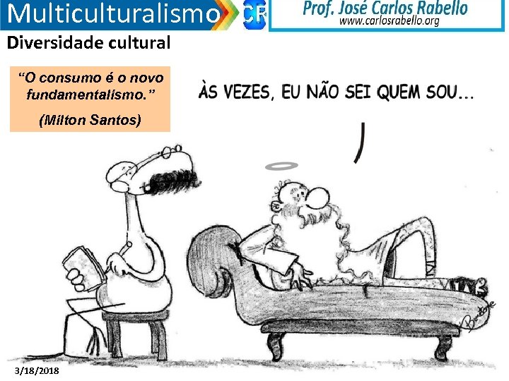 Multiculturalismo Diversidade cultural “O consumo é o novo fundamentalismo. ” (Milton Santos) 3/18/2018 