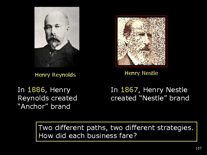 Henry Reynolds In 1886, Henry Reynolds created “Anchor” brand Henry Nestle In 1867, Henry