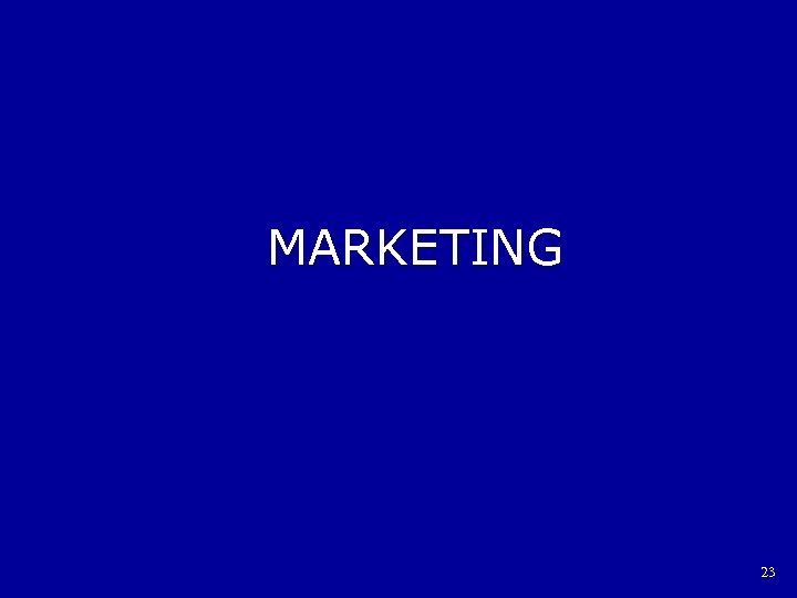 MARKETING 23 