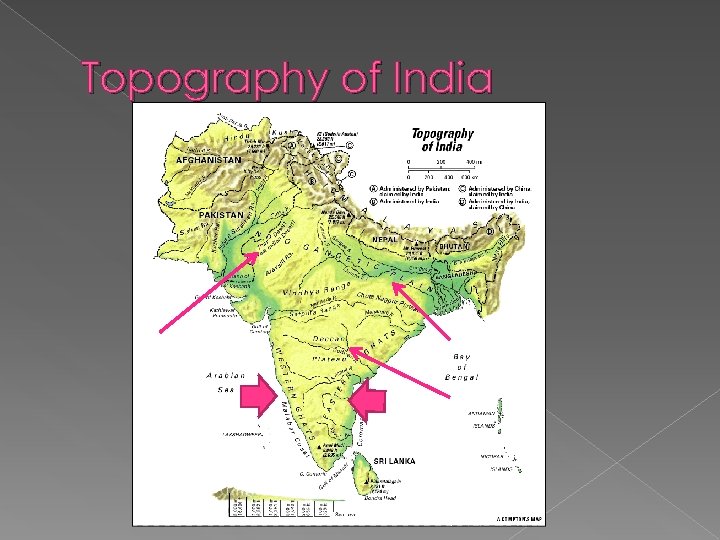 Topography of India 