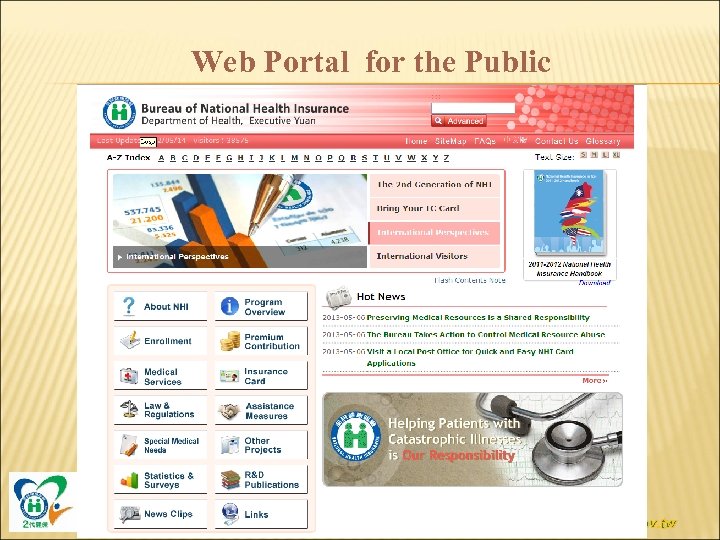 Web Portal for the Public http: //www. nhi. gov. tw 