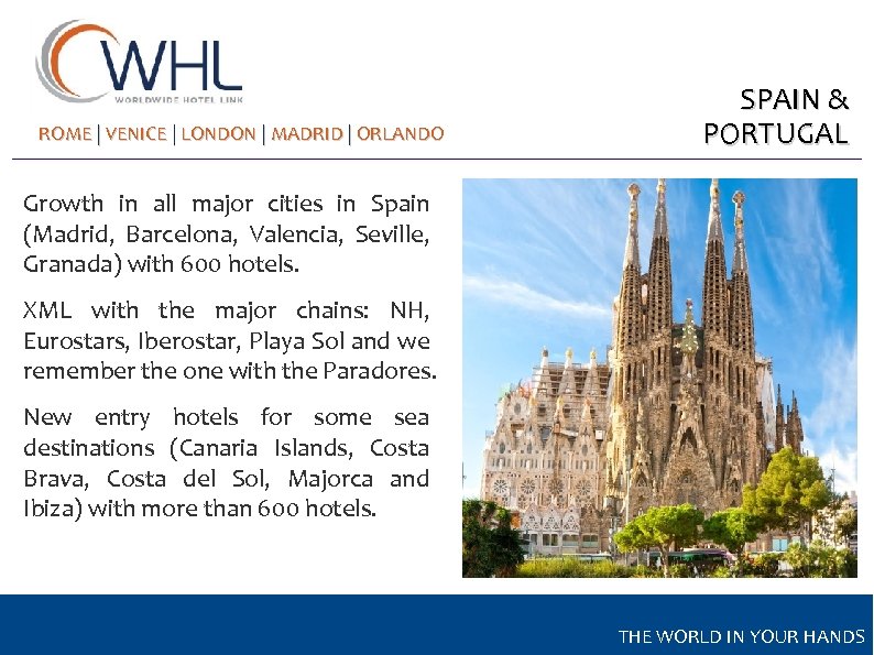 ROME | VENICE | LONDON | MADRID | ORLANDO SPAIN & PORTUGAL Growth in